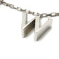 LOEWE Icon Logo Chain Necklace in SV925 Silver for Women