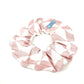 PRADA 1IF015 Triangle Logo Plate Hair Tie, Silk Scrunchie, Women's, Pink