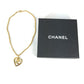 CHANEL Vintage Heart CC Coco Mark Chain Accessory 95P Necklace GP Women's Gold