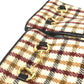GUCCI 603635 Check Horsebit Gloves, Wool/Cashmere, Women's, Brown