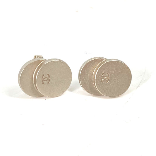 CHANEL CC ココマーク 99C ダブルサークル アクセサリー ピアス メタル レディース シルバー