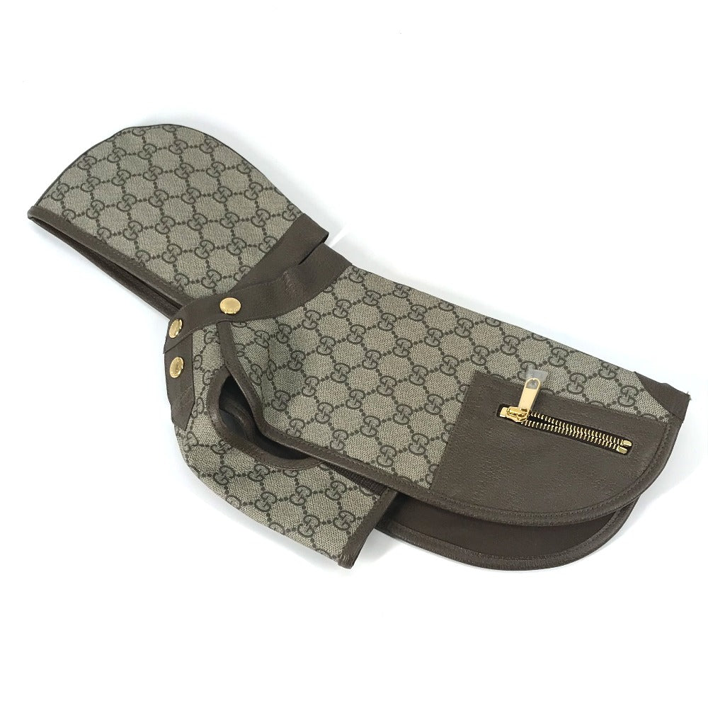 GUCCI 695719 GG Supreme Pet Coat, Dog Wear, Dog Tops, Unisex, Brown and Beige, GG Supreme Canvas