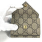 GUCCI 681704 BALENCIAGA Paper Mini Wallet, The Hacker Project Trifold Wallet, GG Supreme Canvas, Unisex, Beige