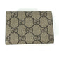 GUCCI 681704 BALENCIAGA Paper Mini Wallet, The Hacker Project Trifold Wallet, GG Supreme Canvas, Unisex, Beige