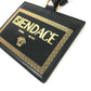 VERSACE フェンディ FENDI コラボ FENDACE フェンダーチェ ネックストラップ付 IDホルダー メデューサ カードケース レザー ユニセックス ブラック