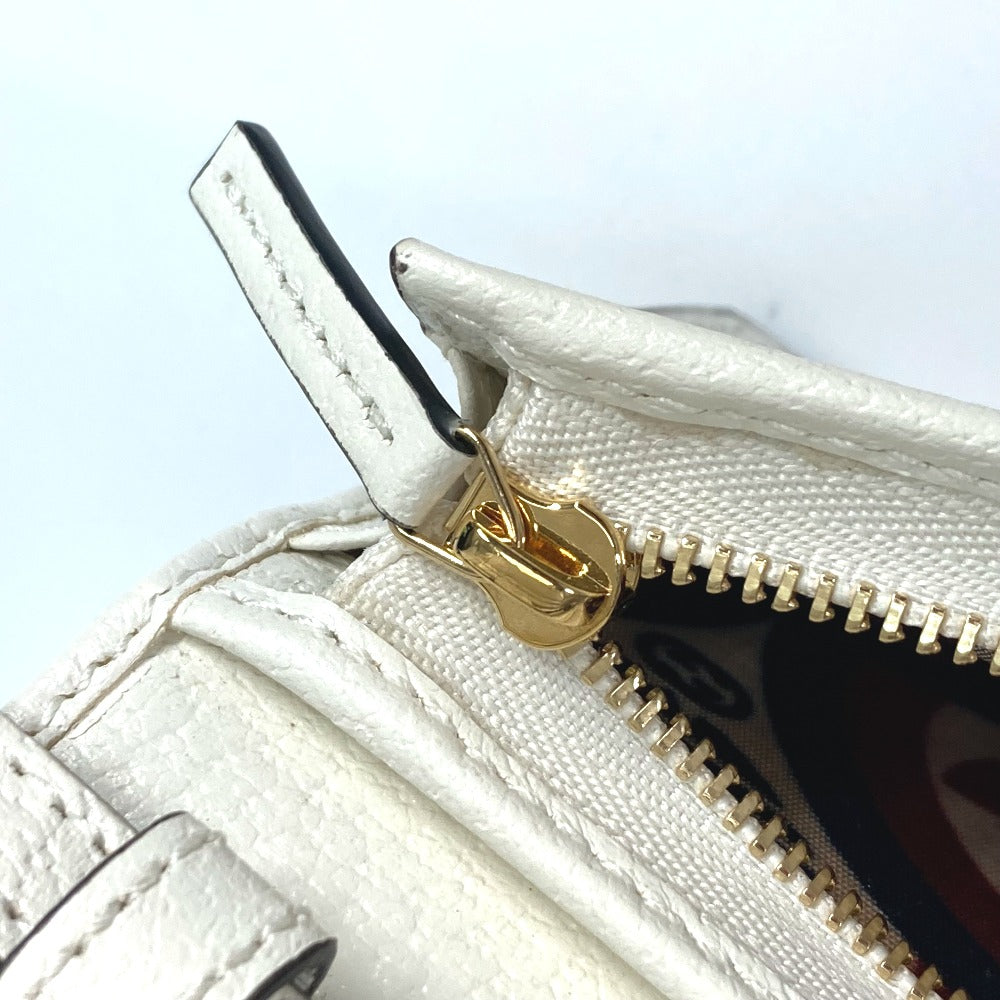 GUCCI 702248 adidas アディダス コラボ ホースビット ショルダーバッグ 斜め掛け 2つ折り財布 レザー メンズ ホワイト