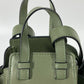 LOEWE 肩掛け 斜め掛け ハンモック ドローストリングバッグ ミニ ハンドバッグ 斜め掛け ショルダーバッグ レザー レディース カーキ