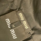 MIUMIU 5HC196 デニム ロゴ ハット帽 帽子 バケットハット ボブハット ハット コットン レディース ブルー