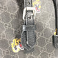 GUCCI 696013 インターロッキングG ミディアム バックパック タイガー トラ 虎 カバン リュックサック GGスプリームキャンバス メンズ ブラック