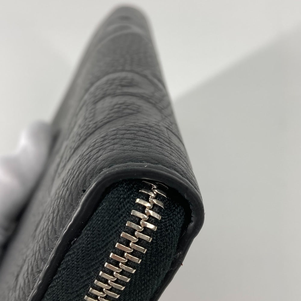 GUCCI 739482 ジャンボ GG ジップウォレット ラウンドファスナー 長財布 レザー メンズ ブラック