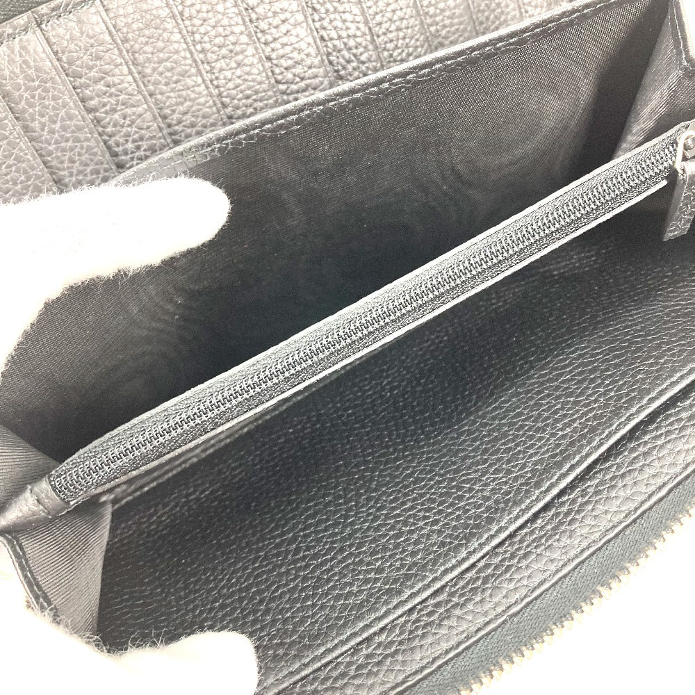 GUCCI 739482 ジャンボ GG ジップウォレット ラウンドファスナー 長財布 レザー メンズ ブラック