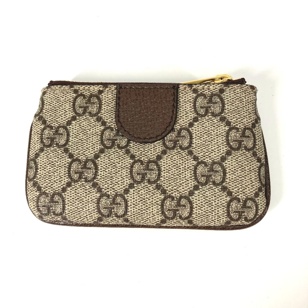 GUCCI 671722 GGスプリーム オフィディア コインケース 小銭入れ 財布 キーフック付き キーケース GGスプリームキャンバス レディース ベージュ
