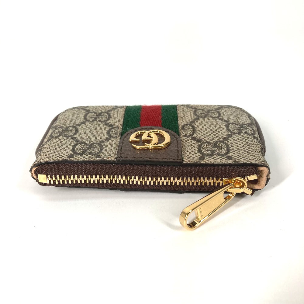 GUCCI 671722 GGスプリーム オフィディア コインケース 小銭入れ 財布 キーフック付き キーケース GGスプリームキャンバス レディース ベージュ