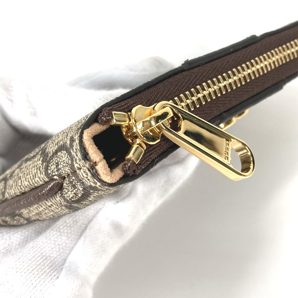 GUCCI 671722 GGスプリーム オフィディア コインケース 小銭入れ 財布 キーフック付き キーケース GGスプリームキャンバス レディース ベージュ