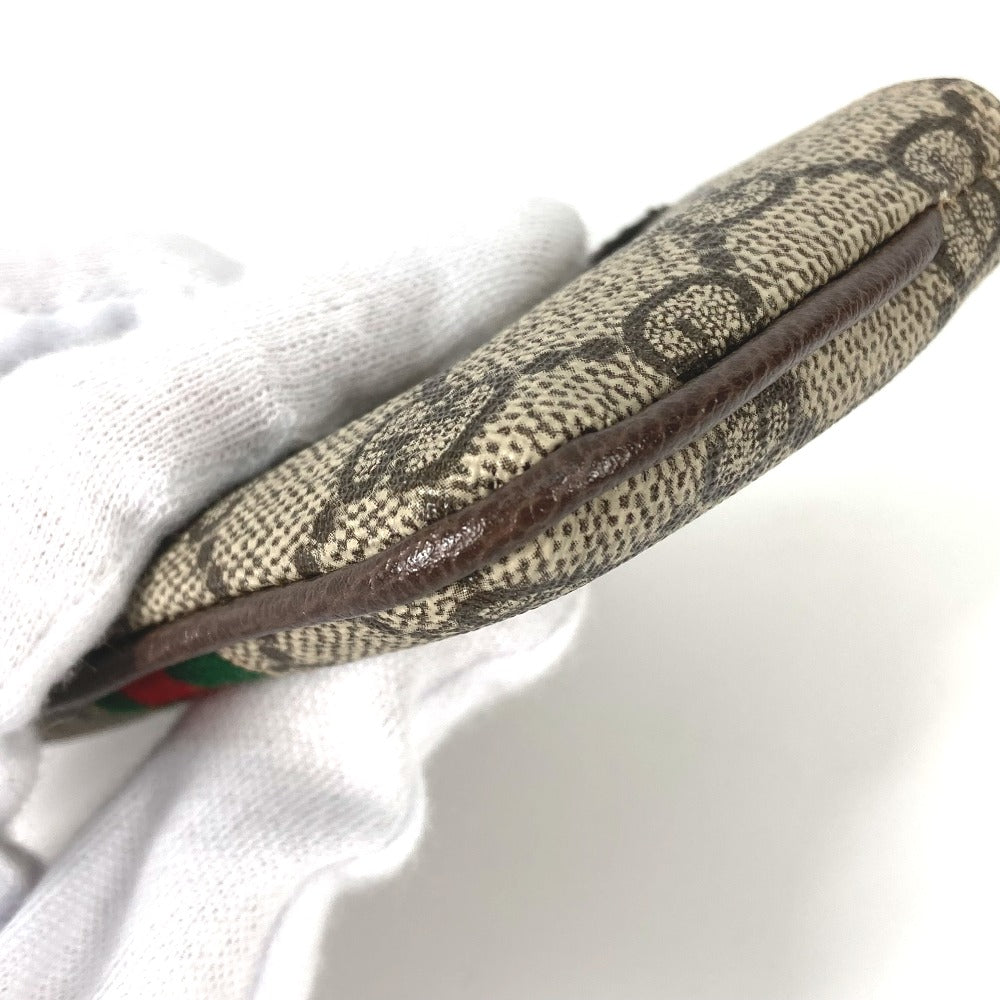 GUCCI 671722 GGスプリーム オフィディア コインケース 小銭入れ 財布 キーフック付き キーケース GGスプリームキャンバス レディース ベージュ