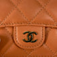 CHANEL AP0230 CC ココマーク マトラッセ キルティング コンパクトウォレット 3つ折り財布 ラムスキン レディース オレンジ
