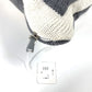 CHANEL CC ココマーク ダブル フェイス ピロー 枕 インテリア ニット バイカラー クッション ウール/カシミヤ ユニセックス ホワイトxグレー