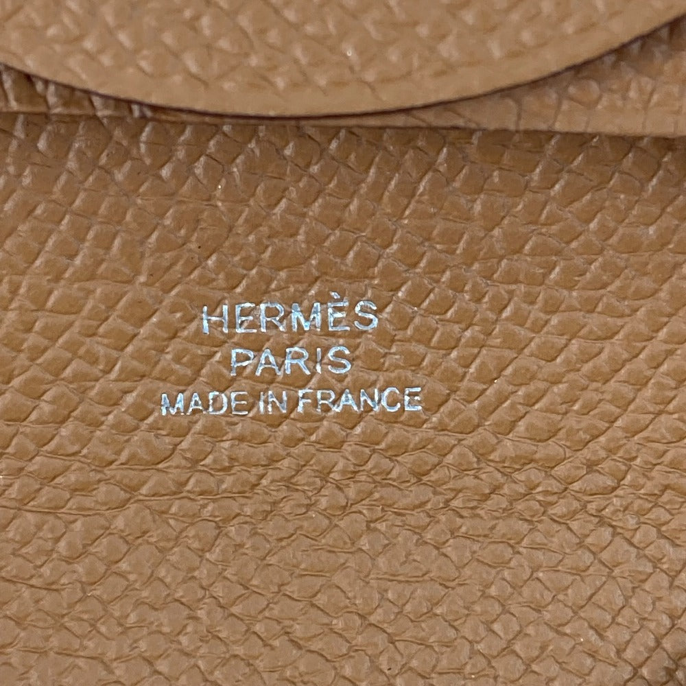 HERMES バスティア 小銭入れ 財布 コインケース エプソン メンズ ゴールド