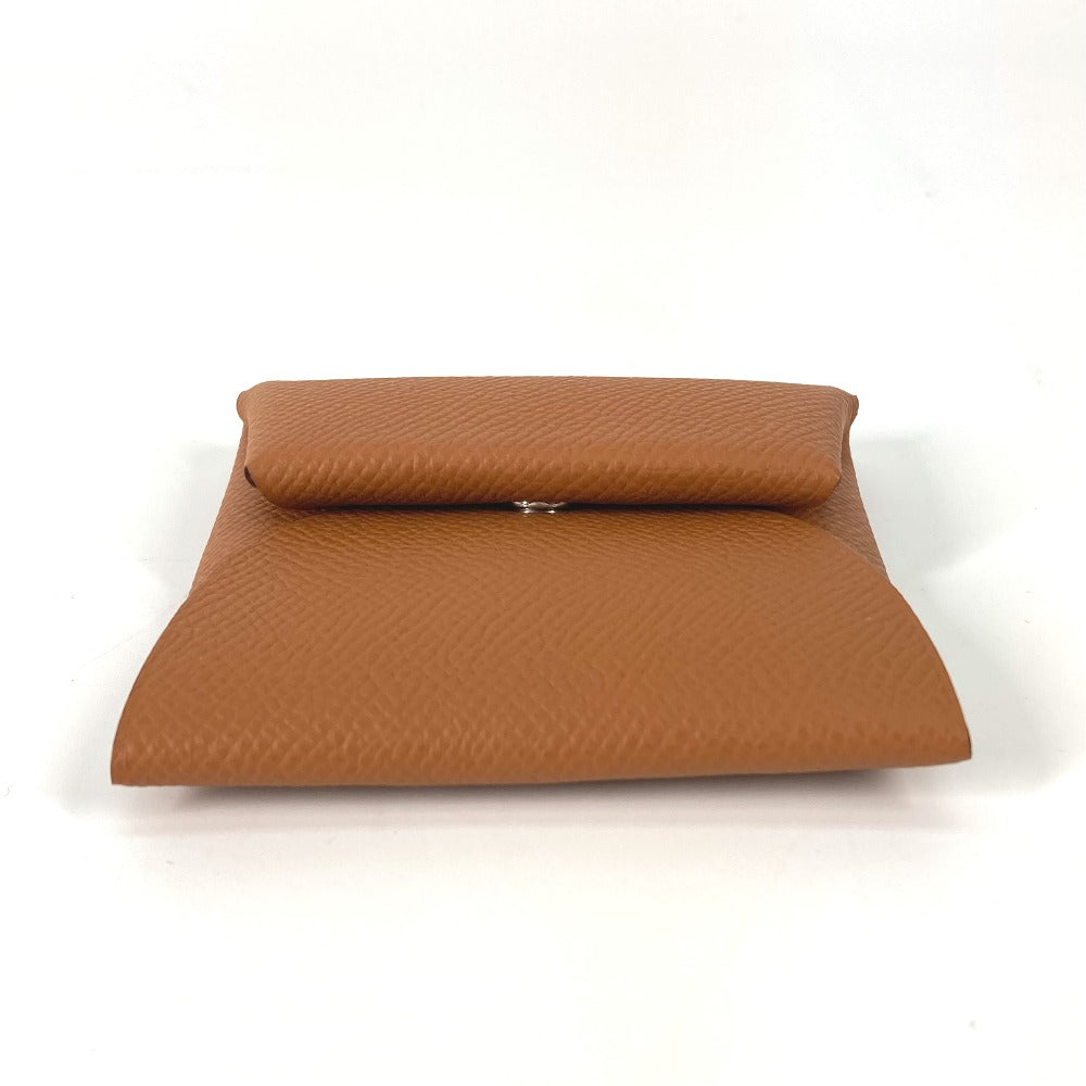 HERMES バスティア 小銭入れ 財布 コインケース エプソン メンズ ゴールド