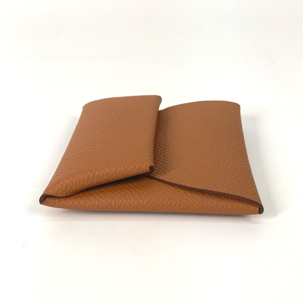 HERMES バスティア 小銭入れ 財布 コインケース エプソン メンズ ゴールド