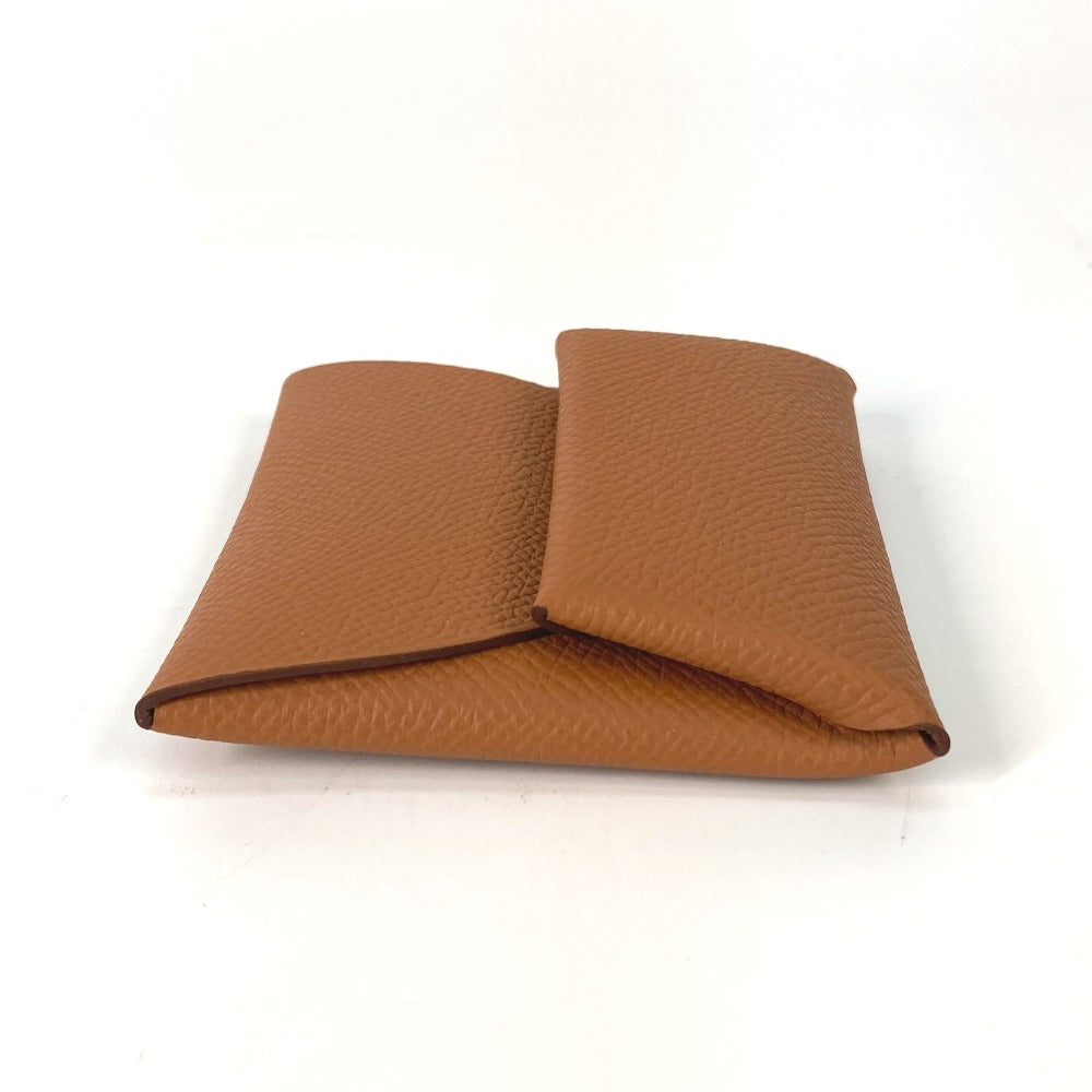 HERMES バスティア 小銭入れ 財布 コインケース エプソン メンズ ゴールド
