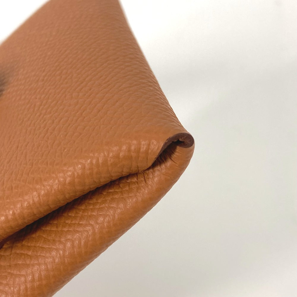 HERMES バスティア 小銭入れ 財布 コインケース エプソン メンズ ゴールド