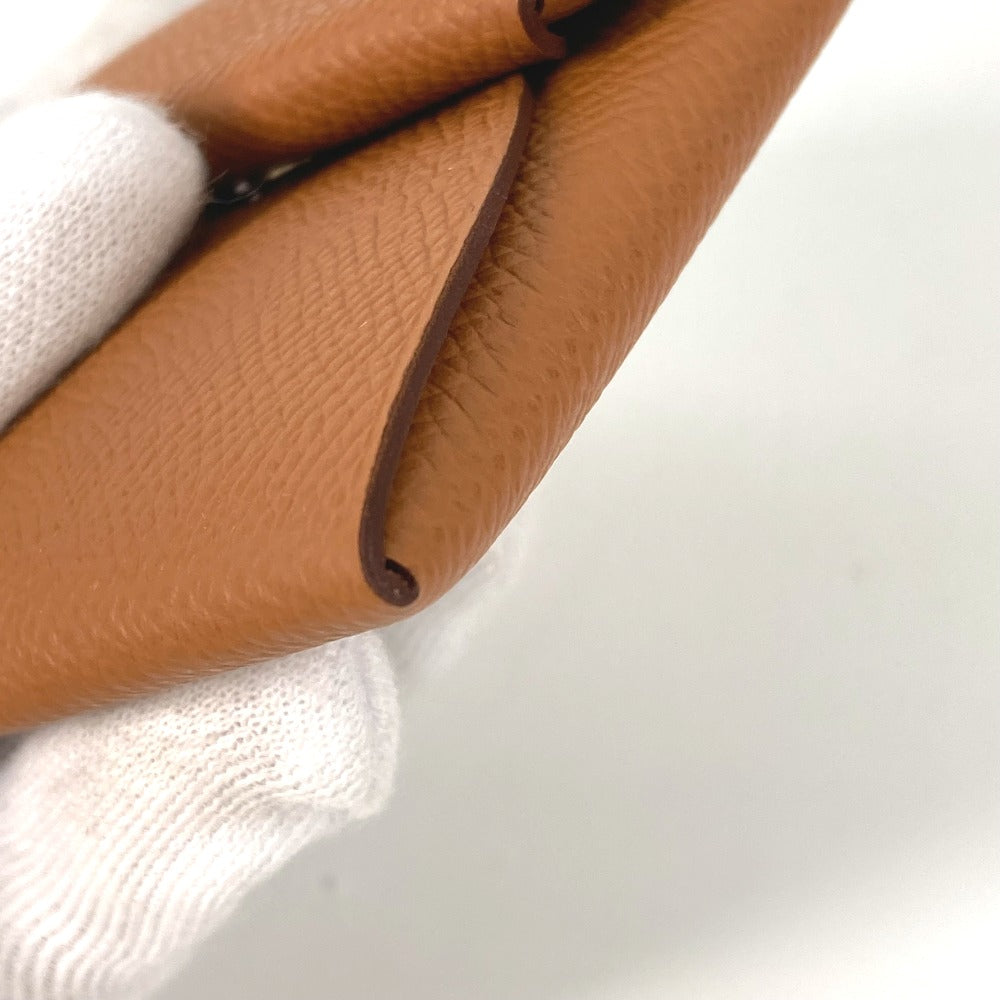 HERMES バスティア 小銭入れ 財布 コインケース エプソン メンズ ゴールド