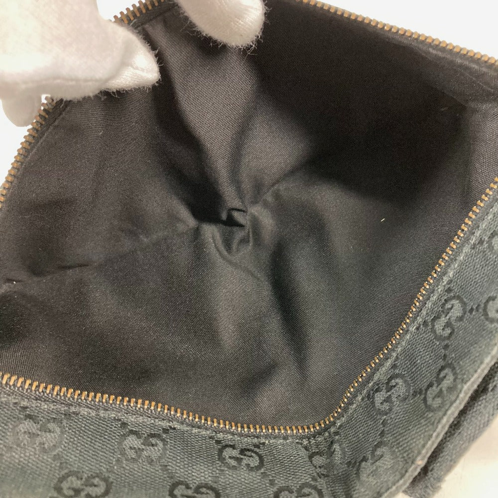 GUCCI 28566 ベルトバッグ GG ウエストバッグ ボディバッグ GGキャンバス/レザー メンズ ブラック