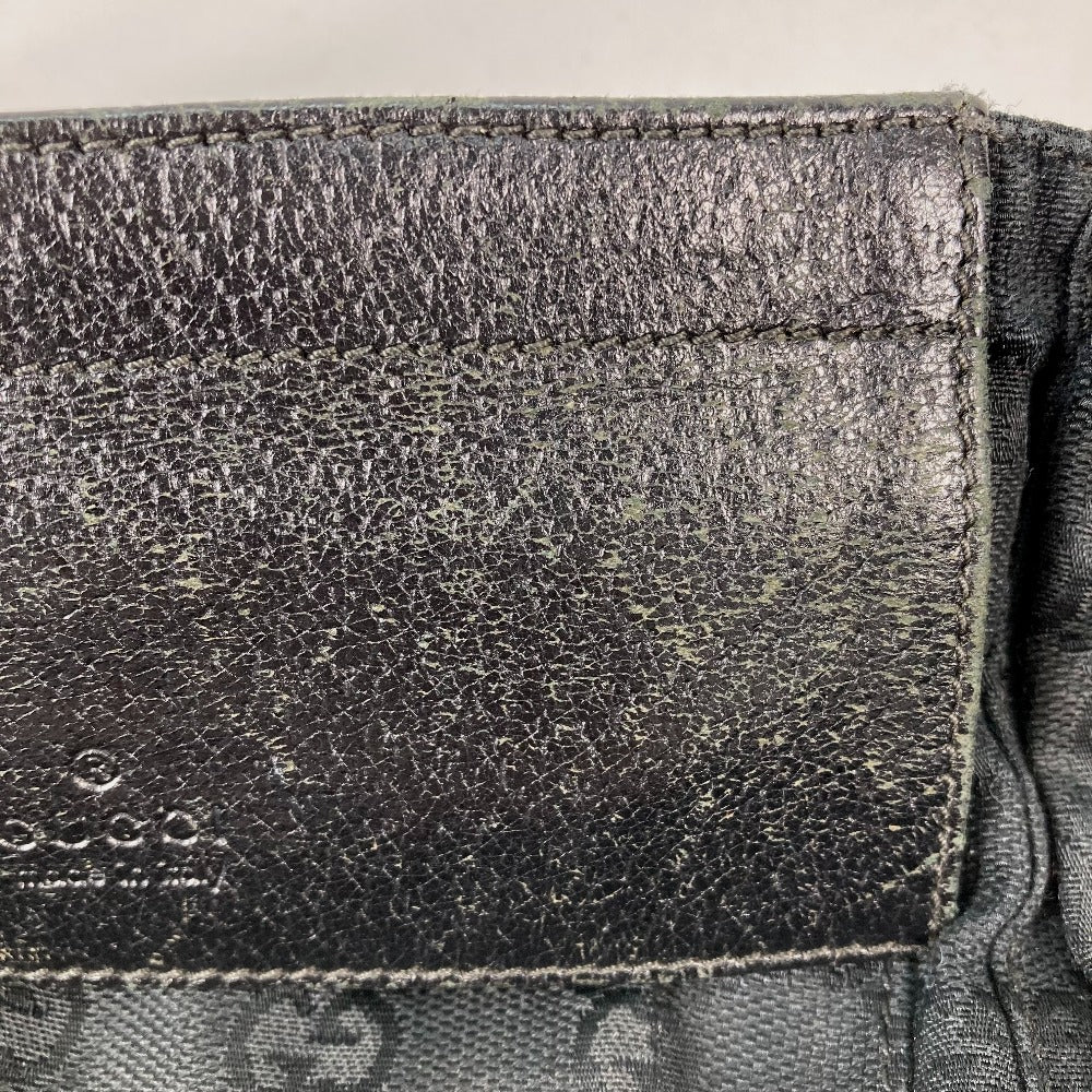 GUCCI 28566 ベルトバッグ GG ウエストバッグ ボディバッグ GGキャンバス/レザー メンズ ブラック