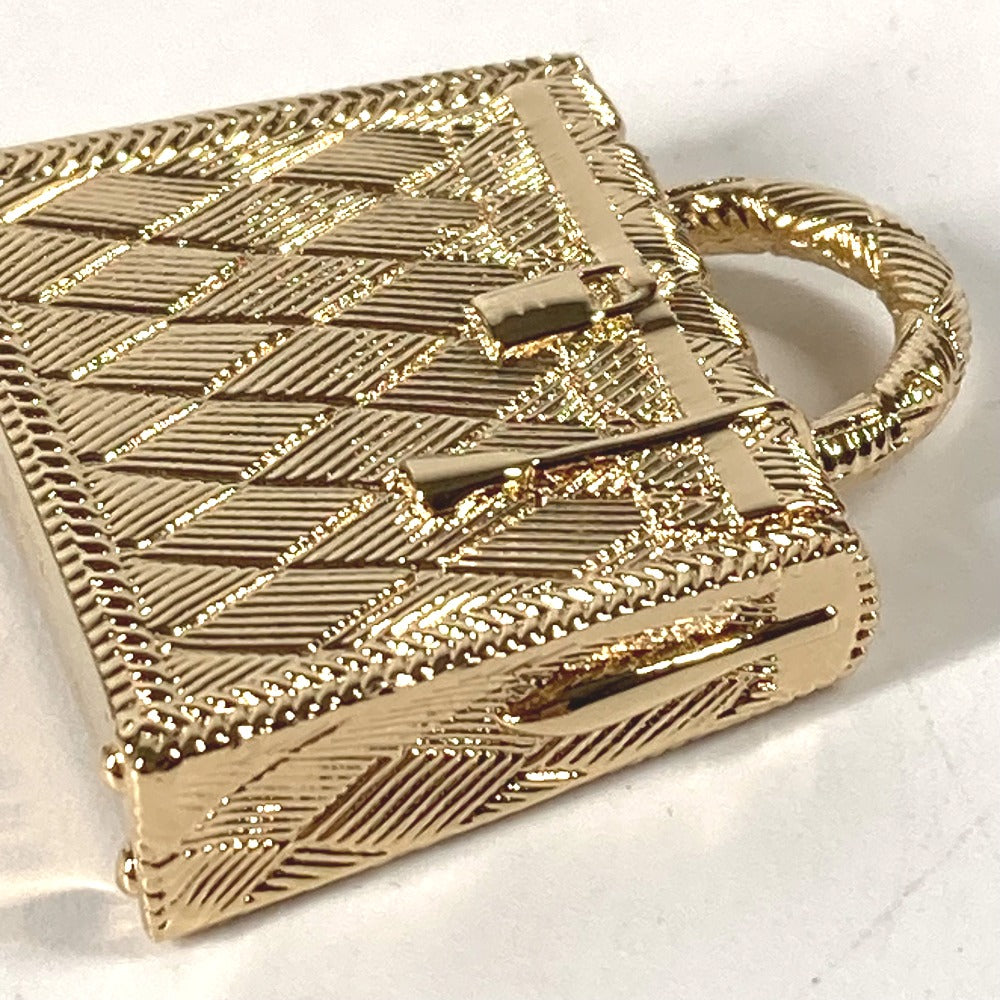 HERMES ペンダントトップ ネックレス アクセサリー キュリオシー キュリオジテ パーマブラス ペンダントトップ チャーム メタル レディース ゴールド