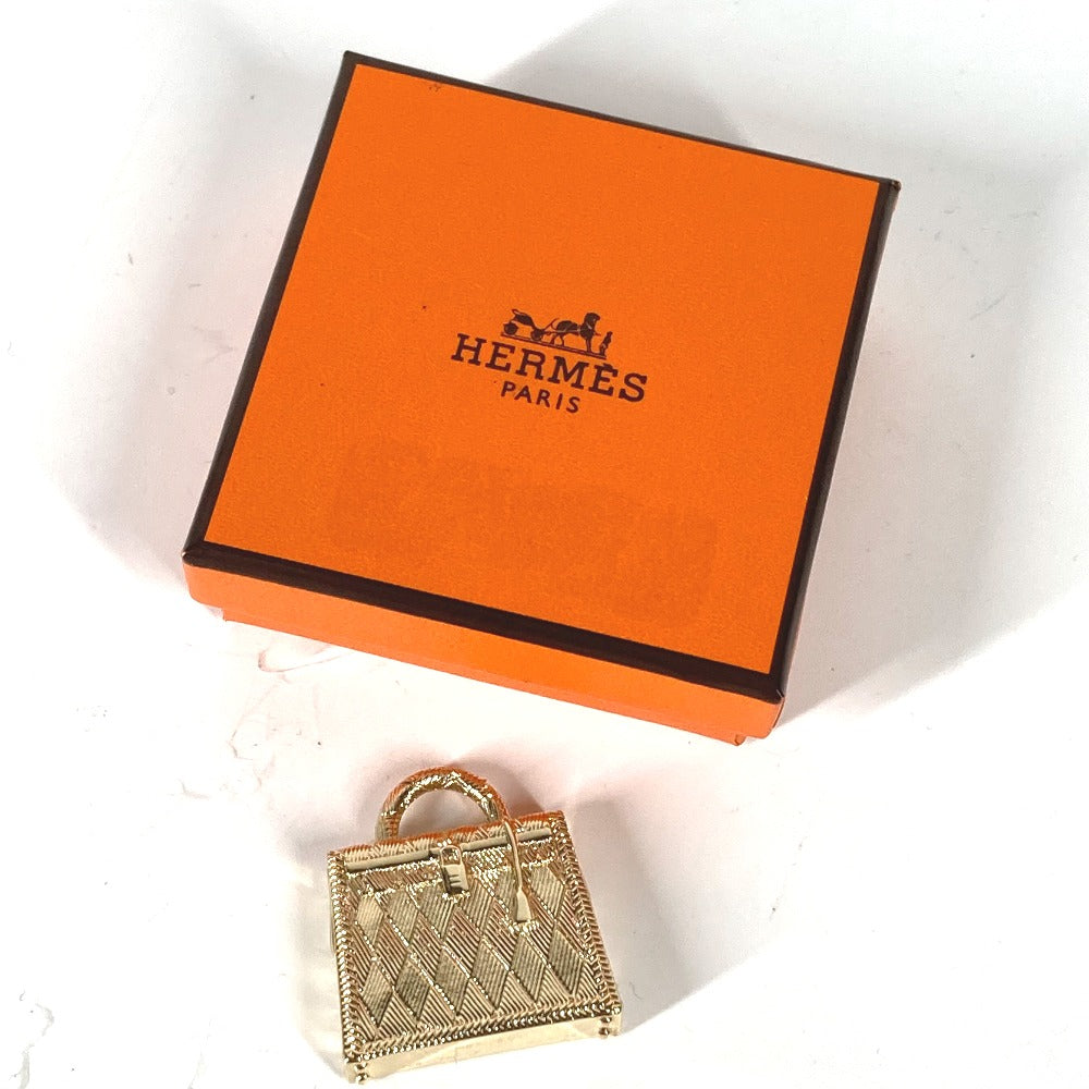 HERMES ペンダントトップ ネックレス アクセサリー キュリオシー キュリオジテ パーマブラス ペンダントトップ チャーム メタル レディース ゴールド