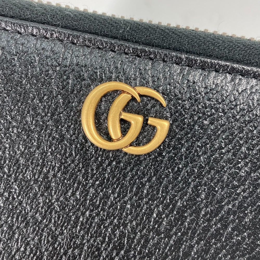 GUCCI 699304 ベルトバッグ ウエストバッグ GG ラウンドファスナー長財布＆カードケース＆ベルト 長財布 レザー メンズ ブラック