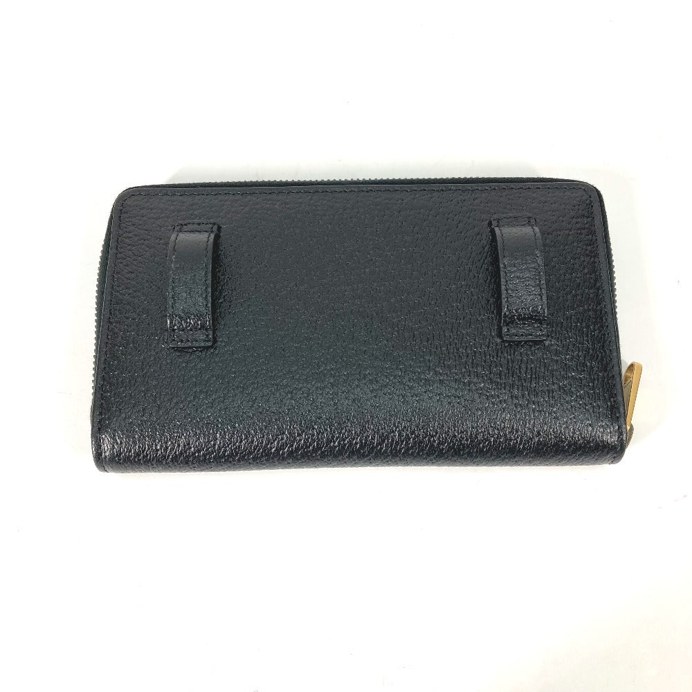 GUCCI 699304 ベルトバッグ ウエストバッグ GG ラウンドファスナー長財布＆カードケース＆ベルト 長財布 レザー メンズ ブラック