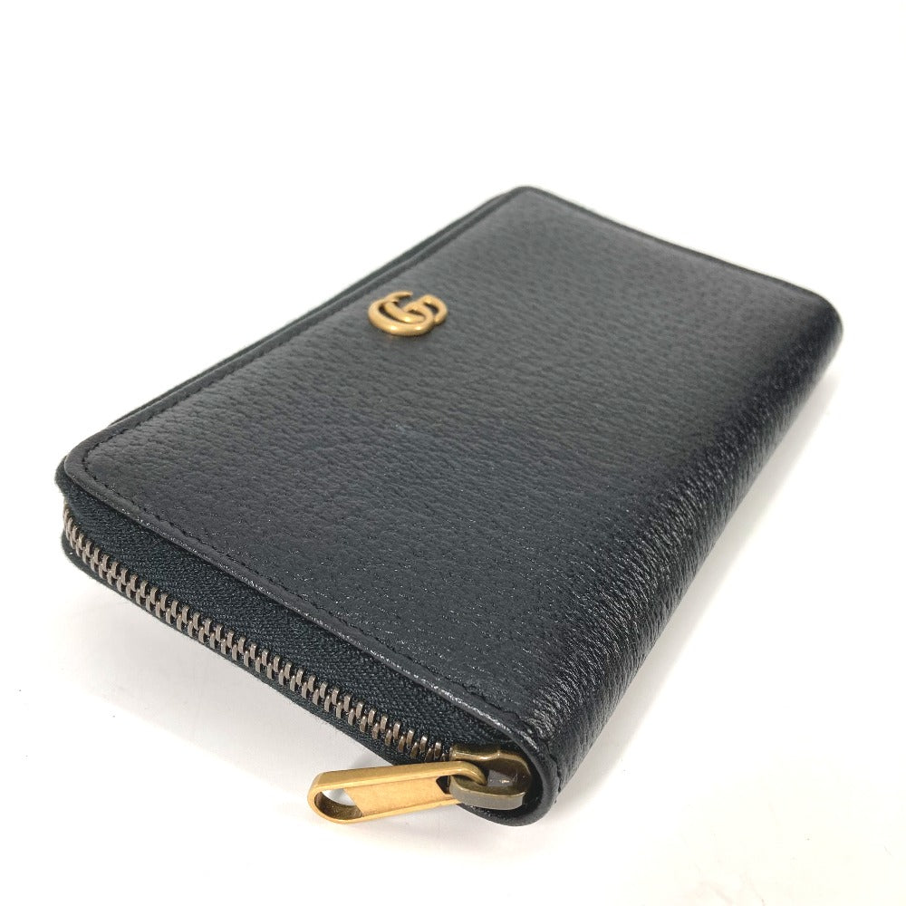 GUCCI 699304 ベルトバッグ ウエストバッグ GG ラウンドファスナー長財布＆カードケース＆ベルト 長財布 レザー メンズ ブラック