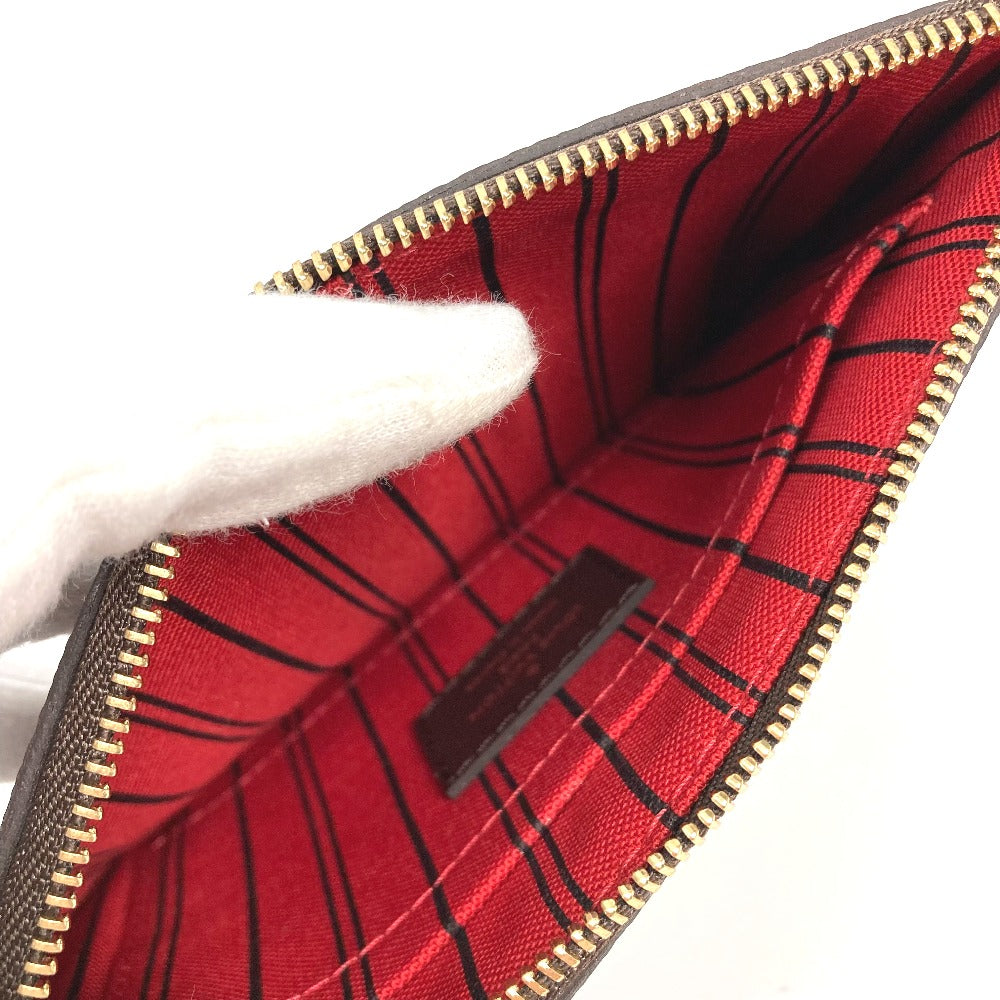 LOUIS VUITTON N41359 ダミエ ネヴァーフル PM ポーチ付き ショルダーバッグ カバン 肩掛け トートバッグ ダミエキャンバス メンズ エベヌ ブラウン