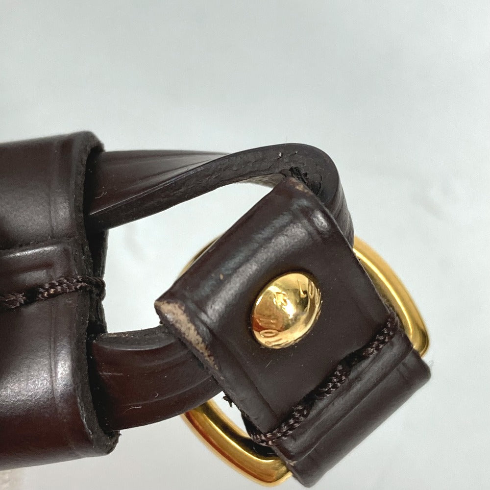 LOUIS VUITTON N41359 ダミエ ネヴァーフル PM ポーチ付き ショルダーバッグ カバン 肩掛け トートバッグ ダミエキャンバス メンズ エベヌ ブラウン