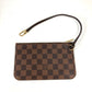 LOUIS VUITTON N41359 ダミエ ネヴァーフル PM ポーチ付き ショルダーバッグ カバン 肩掛け トートバッグ ダミエキャンバス メンズ エベヌ ブラウン
