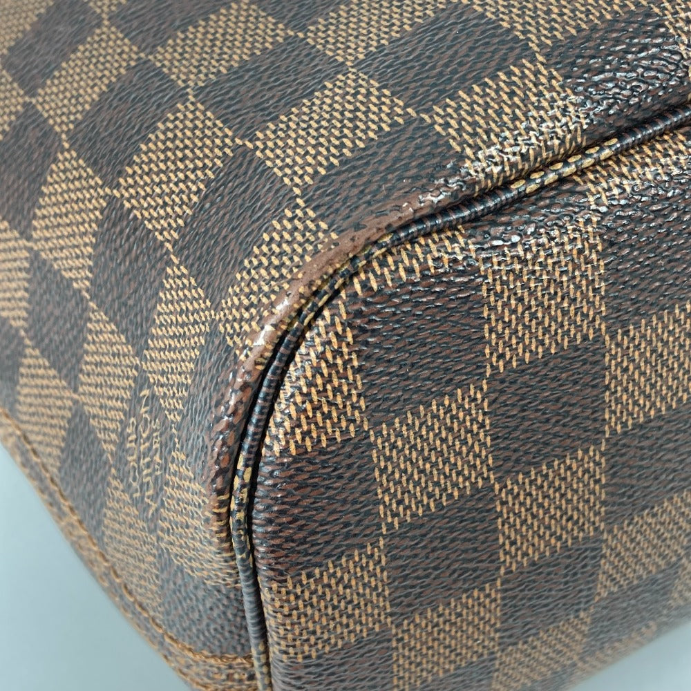 LOUIS VUITTON N41359 ダミエ ネヴァーフル PM ポーチ付き ショルダーバッグ カバン 肩掛け トートバッグ ダミエキャンバス メンズ エベヌ ブラウン