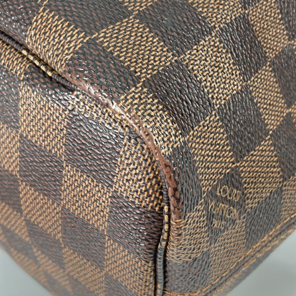 LOUIS VUITTON N41359 ダミエ ネヴァーフル PM ポーチ付き ショルダーバッグ カバン 肩掛け トートバッグ ダミエキャンバス メンズ エベヌ ブラウン