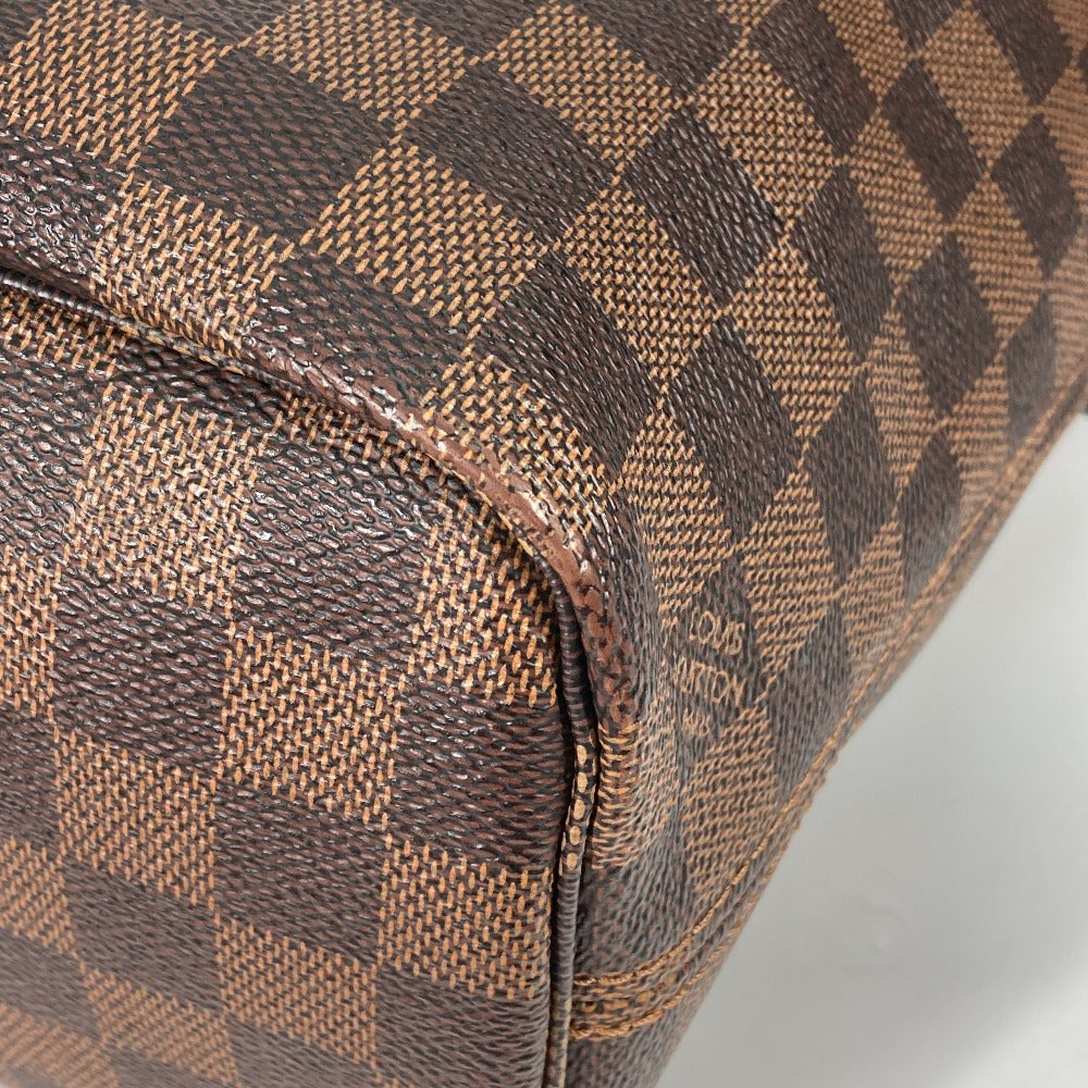 LOUIS VUITTON N41359 ダミエ ネヴァーフル PM ポーチ付き ショルダーバッグ カバン 肩掛け トートバッグ ダミエキャンバス メンズ エベヌ ブラウン