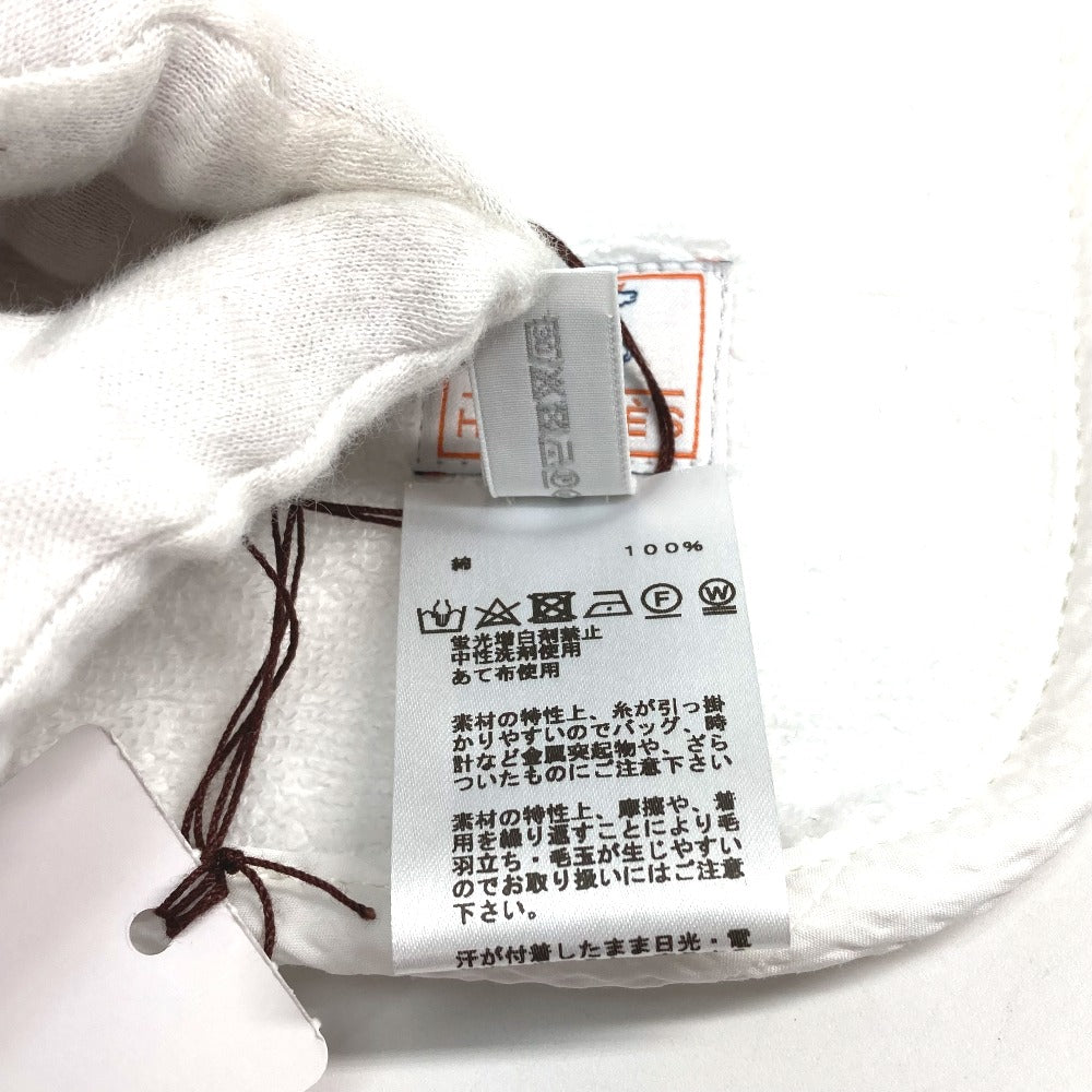HERMES H103480M 01 バスラップ カブリオル ベビーバスタオル タオル コットン キッズ ブラン・クレーム ホワイト
