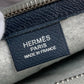 HERMES ポーチ トゥードゥー29 セカンドバッグ カバン クラッチバッグ フェルト メンズ グレー×イエロー