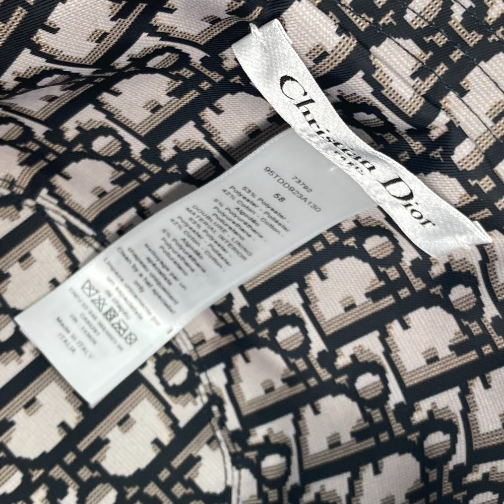 Dior 95TDD923A130 TEDDY-D オブリーク ボブハット バケットハット 帽子 リバーシブル ハット ポリエステル レディース ブラック