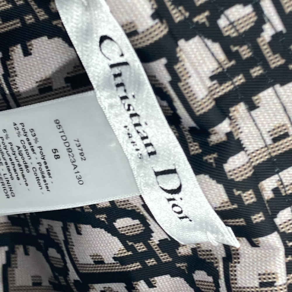 Dior 95TDD923A130 TEDDY-D オブリーク ボブハット バケットハット 帽子 リバーシブル ハット ポリエステル レディース ブラック