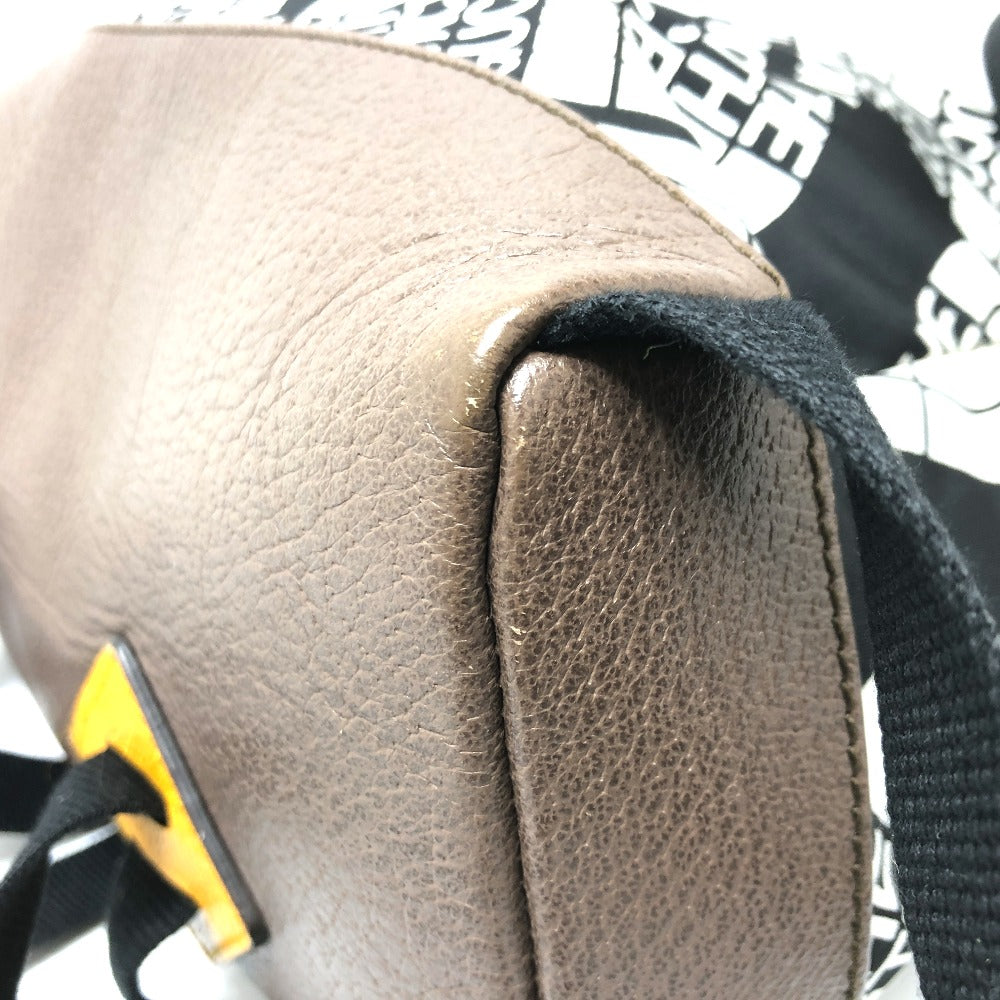 GUCCI 650288 GUCCI×THE NORTH FACE コラボ バックパック リュックサック ナイロン/レザー メンズ ブラック×ホワイト