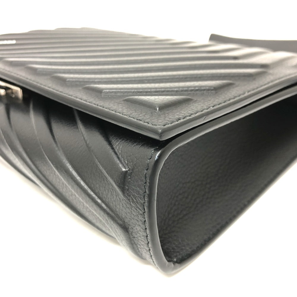 BALENCIAGA 679465 Car Flap カー フラップ 斜め掛けバッグ ショルダーバッグ レザー レディース ブラック