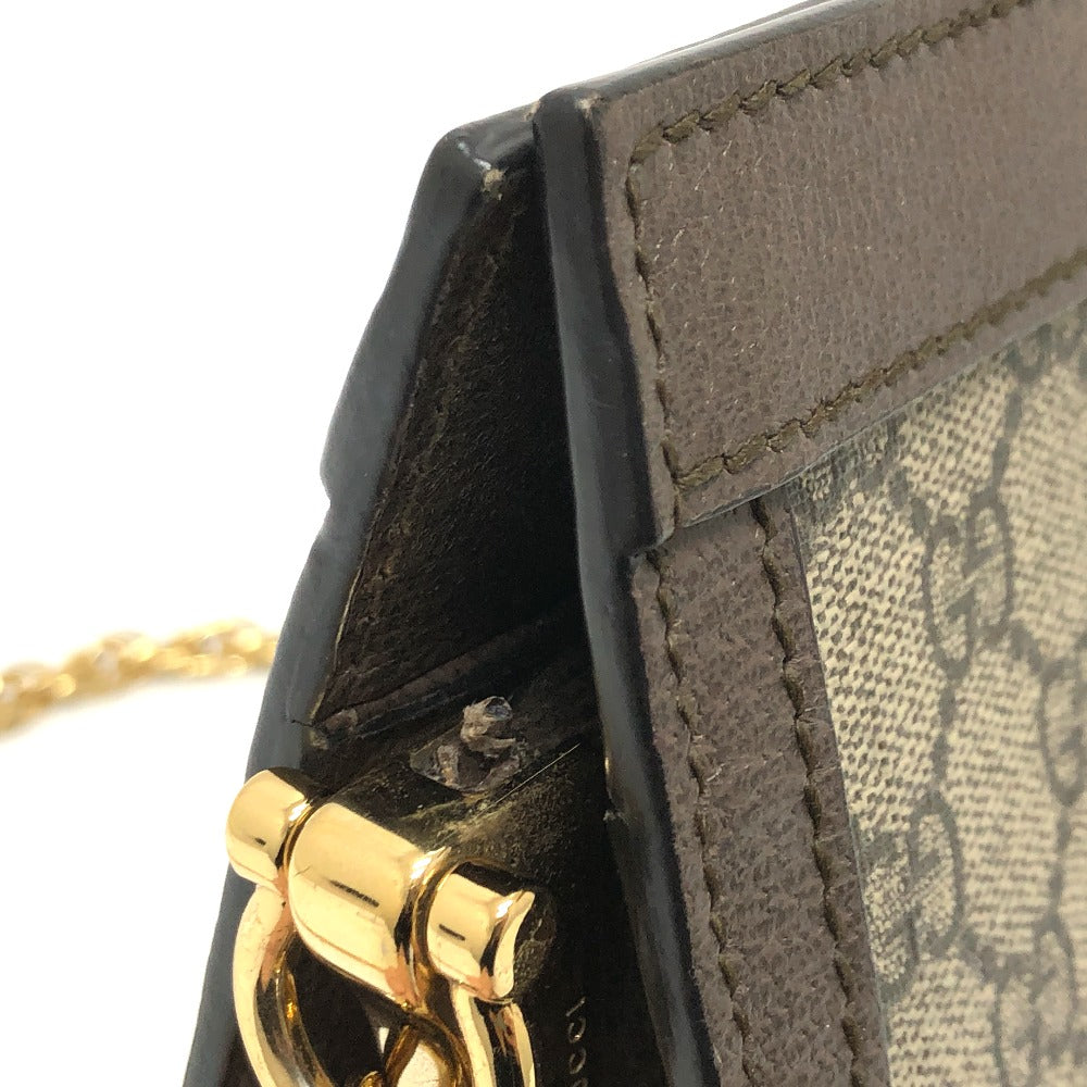 GUCCI 503877 オフィディア GG スモール チェーン カバン ショルダーバッグ GGスプリームキャンバス レディース ブラウン