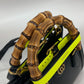 GUCCI 655661 ネオンカラーストラップ付 ダイアナ ミニ バンブー 2WAYハンドバッグ ショルダーバッグ 斜め掛け トートバッグ レザー レディース ブラック