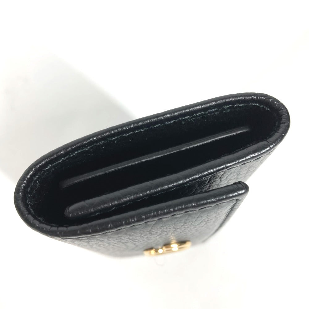 GUCCI 456118 鍵 GGマーモント 6連 キーケース レザー レディース ブラック