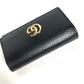 GUCCI 456118 鍵 GGマーモント 6連 キーケース レザー レディース ブラック